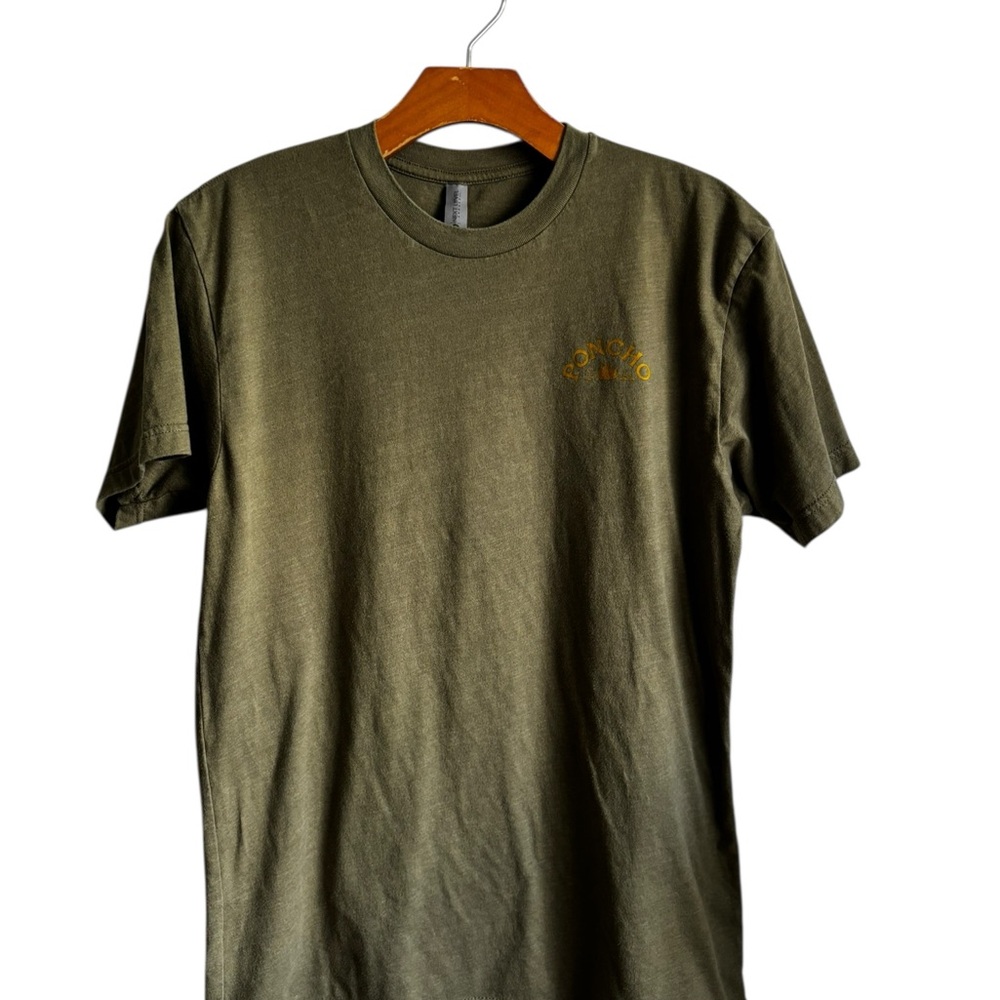 Next Level Apparel Olive Green Tee with Gold Accent Medium 10 0504